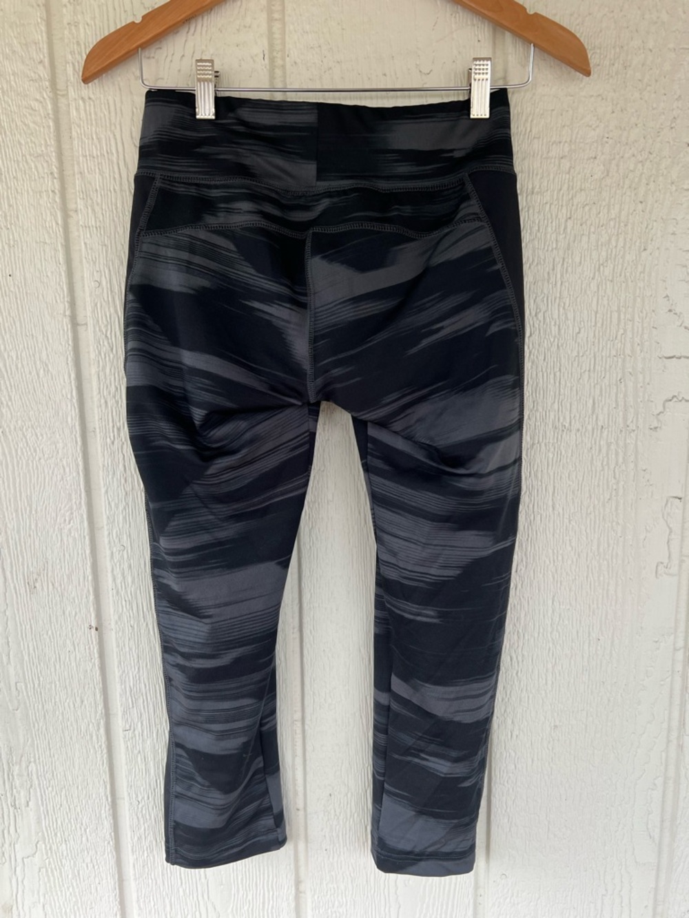 Puma Black Gray Camo High Rise Leggings XL Workout Athletic Activewear - Picture 4 of 5